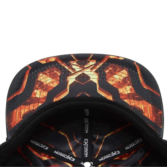 SOLD- NWT- Excision ‘Apex' Snapback - Black/Orange - Picture 5 of 8
